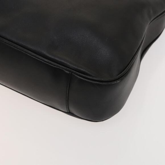 GUCCI Bamboo Hand Bag Leather Black Gold 001 001 - Picture 12 of 16